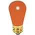 Satco S3964 11 Watt S14 Incandescent 130 Volt Medium Base Light Bulb Ceramic Orange, 4 Pack