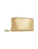 Forzieri Genuine Italian Leather Concertina Zip Wallet Gold