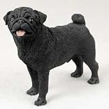 Pug Black Figurine