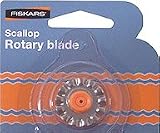 Fiskars Portable Rotary Trimmer 28mm Replacement Blade, Scallop