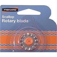 Fiskars Portable Rotary Trimmer 28mm Replacement Blade, Scallop