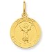 24k Gold-plated Sterling Silver Divino Nino Jesus Medal (Divine Infant)
