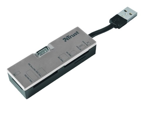 Trust Mini Kartenleser, f&uuml;r SD/MC/MMC Karte, silber / schwarz Preisvergleich