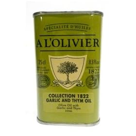 A L'Olivier Garlic and Thyme Tin 8.3 oz