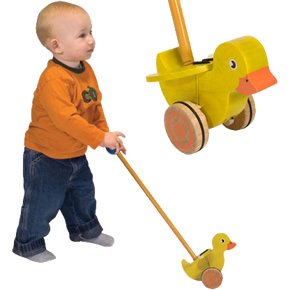 Melissa & Doug Flapping Duck Push Toy