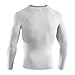 Under Armour Heat Gear Sonic Compression Long Sleeve Top - Large - White