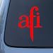 AFI - Vinyl Car Decal Sticker #A1575 | Vinyl Color: Red