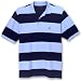 Nautica Men's Big-Tall Short Sleeve Large Bar Stripe Polo