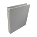 Wilson Jones Basic Round Ring Binder, 1 Inch Capacity, 8.5 x 11 Inches, Gray (W368-14NM)