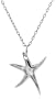 Sterling Silver Starfish Pendant, 18"