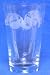 Individually Hand Etched Flamingo Tumbler Glass 7"H Set / 4