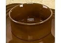 Fiesta 21-Ounce Square Medium Bowl, Chocolate
