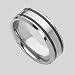 8 MM Finest Tungsten Carbide Ring With Single title=