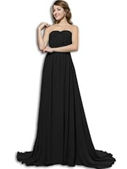 Chiffon Fitted Draped Evening Dress  with a Court Train 