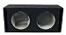 Absolute USA VEGD12 Dual 12-Inch Slot Ported Subwoofer Enclosure, 3/4-Inch MDF