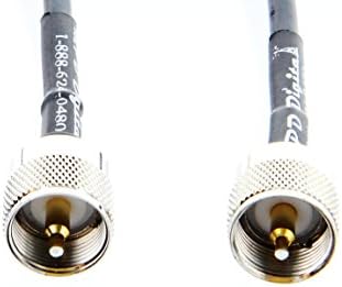 Andrew Commscope UHF Male PL-259 Coax Antenna Cable for Ham and CB Radios | USA Made Coaxial Cable Jumpers with PL259 Connectors (55 feet)