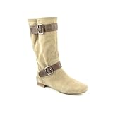 Marc Fisher Hopkins Womens SZ 6.5 Beige Light Natural Boots Calf Shoes