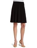 Calvin Klein Women's Matte Jersey A-Line Skirt,Black,Medium