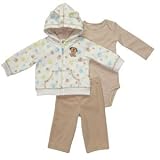 Carter's Newborn Boys Multi Paw Print Cardigan 3pc Set