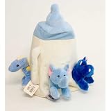 Plush Blue Baby Bottle House