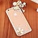 iPhone 6S Case,iPhone 6 Case,Hundromi iPhone 6 6s Extreme Deluxe 3D Handmade Bling Crystal Rhinestone Diamond Clear Anti-Scratch Back case Cover for iPhone 6/6s 4.7 inch Screen
