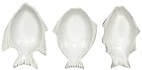 White Fish Ceramic Pottery Mini Bowls Set of Six 5 1/2