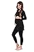 Womens Side Ruched Maternity Tunic Top by Rags and Couture - Made in USA, Black, Medium
