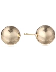 10k White Gold 8mm Ball Studs