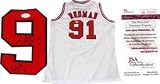 Dennis Rodman HOF 11" Autographed Chicago Bulls Jersey"