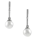 Sterling Silver Freshwater Pearl Dangling Earrings