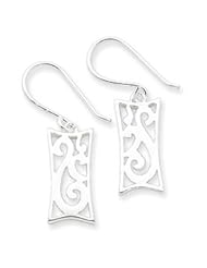 Sterling Silver Polished Fancy Earrings QE1995"