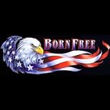 Patriotic Men's Tank Top : Born Free - Eagle