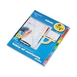 Wilson Jones(R) Multidex Complete Index, 1-12 Tab, Multicolor