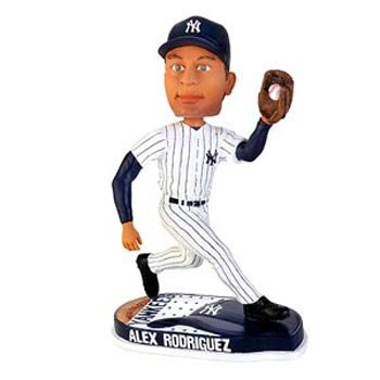 Alex Rodriguez New York Yankees MLB Helmet Base Bobblehead (Quantity of 1)