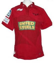 Scarlets Home 2011/12 S/S Replica Rugby Shirt Red - size M