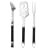Kitchen Craft Coolmovers Deluxe Barbeque Tool Set, Stainless Steel, 3 Piece