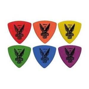 Clayton Delrin Rounded Triangle Guitar Picks, .60MM 1 Dozen by 