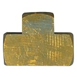 31RrFt7zkzL. SL160  Interstate Pneumatics FP88T 1/2 Inch FPT Brass Tee   2 Outlets