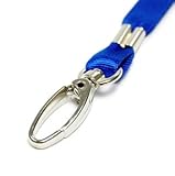 COSMOS 5 pcs Blue Clasp Neck Strap Band Lanyard For ID card, badge, Factory ....