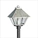 Progress Lighting P9302-44WB Post Mount Path Light in Oxford Silver with Adjustable Stem
