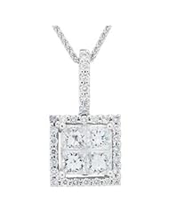 Quattour for Amoro Diamond Necklace in 18kt White Gold