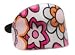 France Luxe Oval Ponytail Holder - Marseille Bouquet Fuchsia