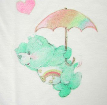 ケアベア　Tシャツ　サンヒキ　ホワイト4019