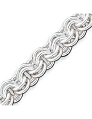 Sterling Silver Fancy Link Bracelet - 7.25 Inch