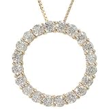 Small Circle of Life Moissanite Pendant