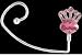 Gorgeous Pink Princess Crown Purse Hook/Hanger with Crystals