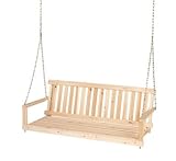 Jack Post Jennings Traditional 4-Foot Swing Seat in Unfinished Solid Fir with Hang Chain Jack Post Jennings Traditional 4-Foot Swing Seat in Unfinished Solid Fir with Hang Chain