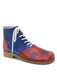 Two-Tone Clown Shoes. Men's Size Shoe With Stars