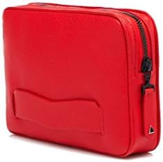 PALAIS ROYAL LUXURY CLUTCH BAG IN RED BUFFALO BY ANONYME