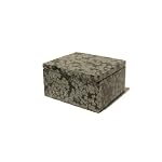 Obsidian Box 01 Stone Snowflake Black Gray Gemstone Jewelry Crystal 1.8
